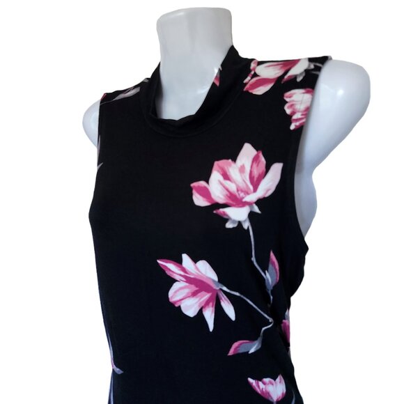 Gorgeous LE CHATEAU Floral Mock Neck Sleeveless Top - Picture 2 of 5